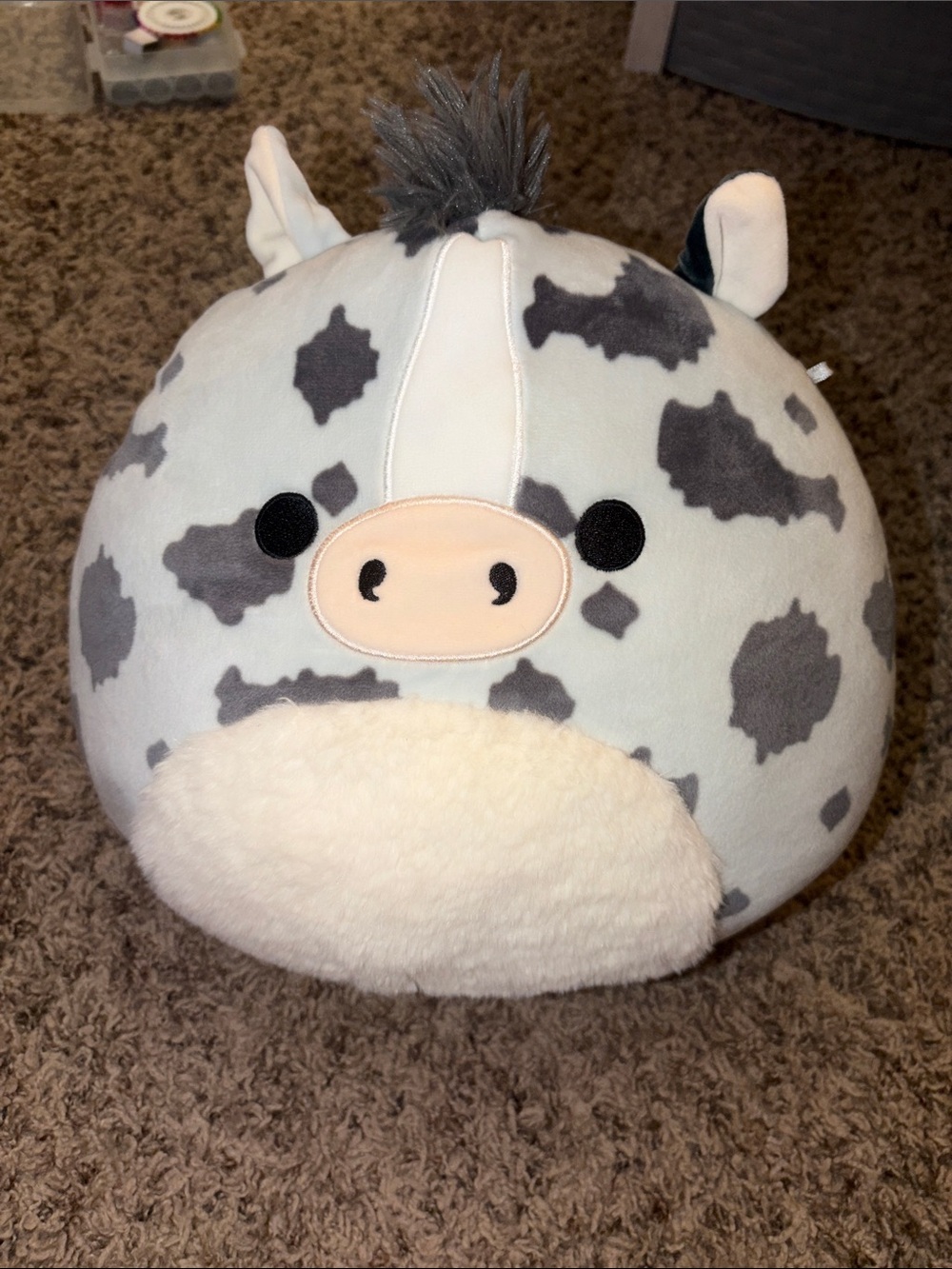 Kellytoy Squishmallow Grady The Grey Appaloosa Horse 11" NWOT